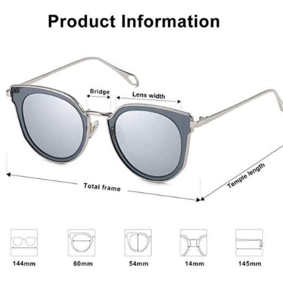 Round Polarized Sunglasses for Women
